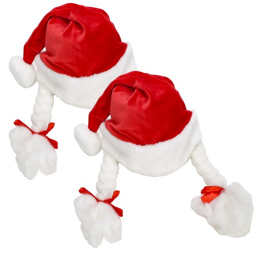 Weihnachtsmützen mit - 2x,