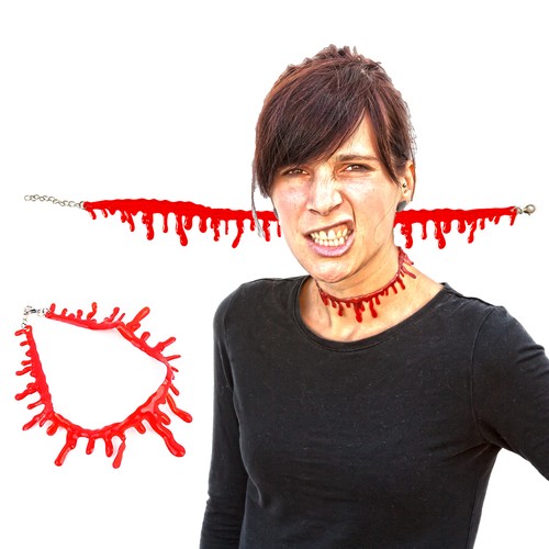 Halloween kette blutstropfen - halloween,