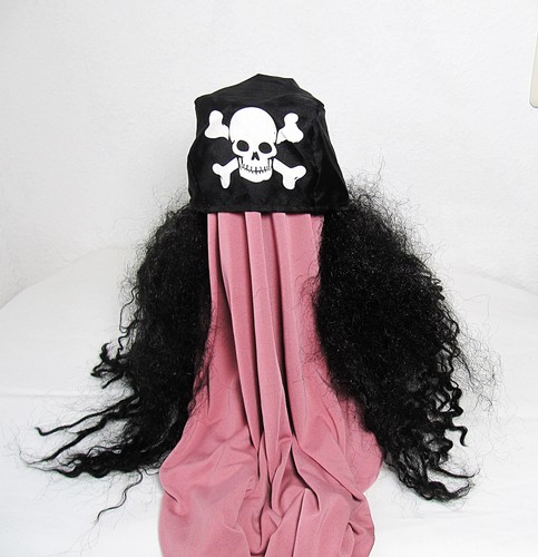 Perücke mit totenkopf haare - perücke,
