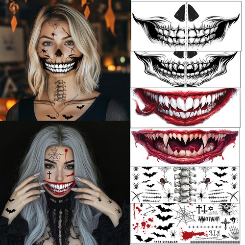 Halloween tattoo gesicht - 8,