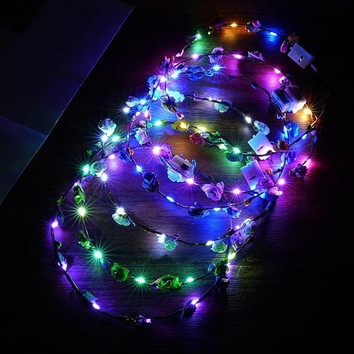 Led blumenkranz stirnband - led, 6pcs