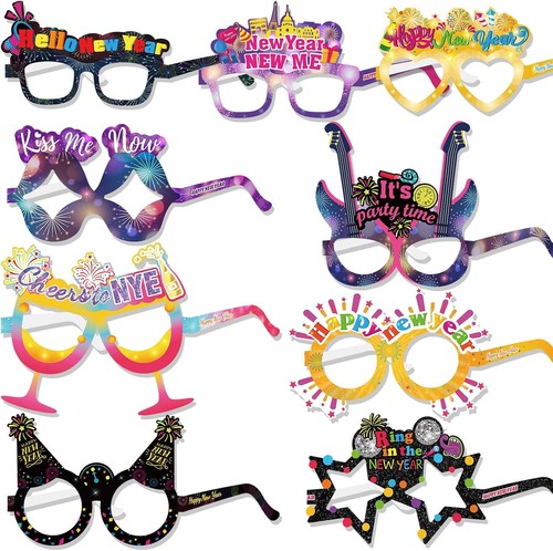 Silvester partybrille papier - papier, m