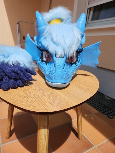 Furry dino maske - furry,