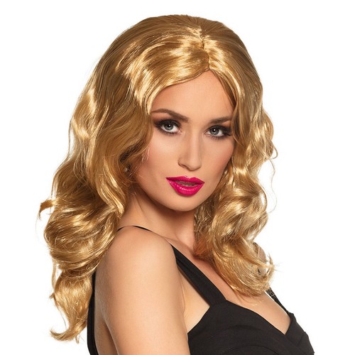 Blonde damen perücke wellen - /,