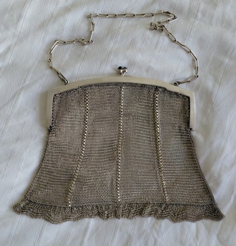 Handtasche aus metallgeflecht - handtasche,