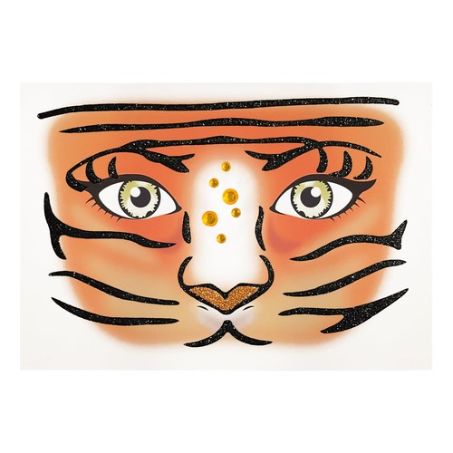 Sticker set tiger für gesicht - tiger,