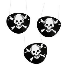 12 x Piraten Augenklappen aus
