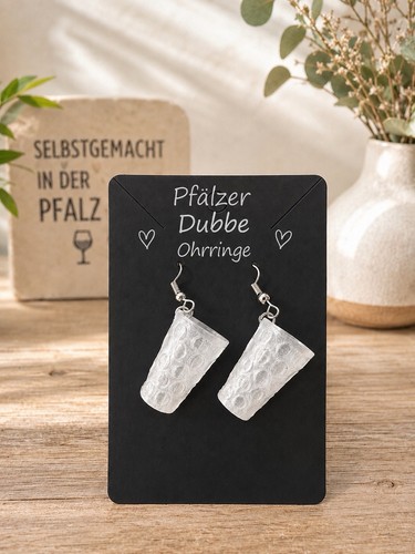 Dubbeglas schorle ohrringe - dubbeglas,
