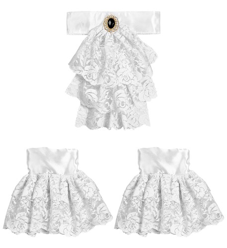 Jabot aus spitze - aus,