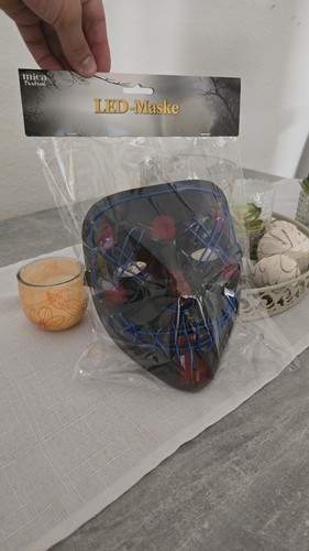 Led maske neon - 🔥, neu