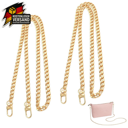 Handtaschen kette 120cm gold - handtaschen,