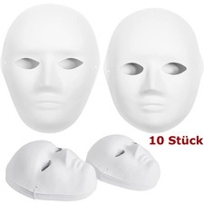 10 Stück Weiße Papier Maske
